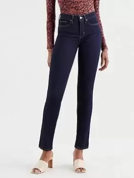Image of Levis 312 Shaping Slim Leg Jean - Dark Blue Size 27, Inside Leg 30, Women