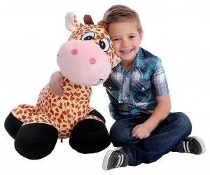 Image of Inflate A Mals Inflatable Plush Giraffe Ride On