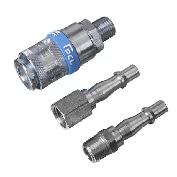 Image of Genuine SEALEY AC60 Air Tool Coupling Kit 3pc 1/4BSP