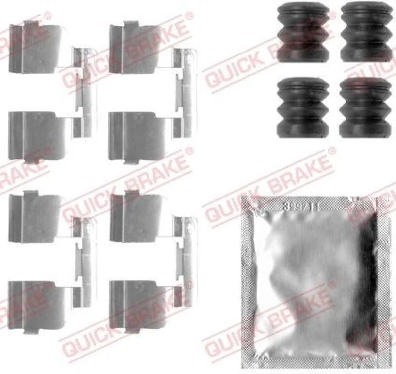 Image of QUICK BRAKE Brake pad fitting kit QUICK BRAKE 109-1835