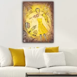 Image of 55974457_70100 Multicolor Decorative Canvas Painting