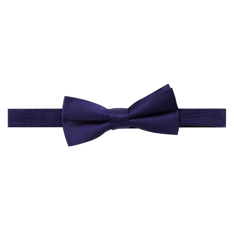 Image of Haines and Bonner Silk Bow Tie - Blue Blue One Size