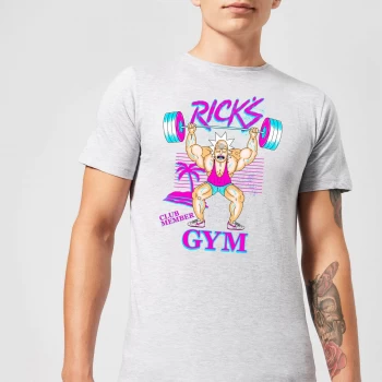 image of Rick and Morty Rick Gym Mens T-Shirt - Grey - XS - Grey