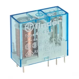 Image of Finder 40.52.7.024.0000 24V Relay (Miniature) DC DPDT 8A