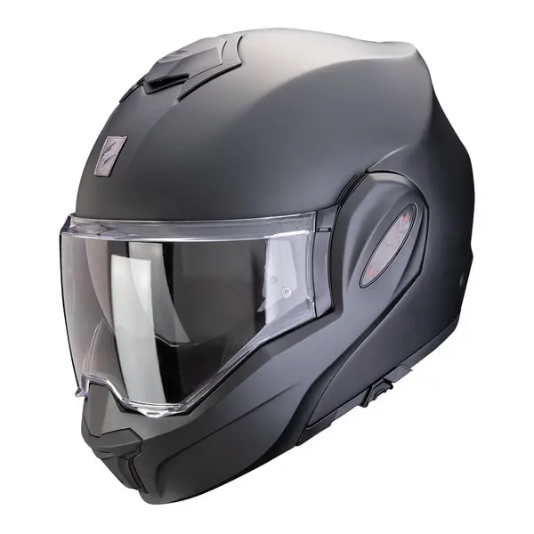 Image of Scorpion Exo-Tech Evo Pro Solid Matt Pearl Black Modular Helmet XL