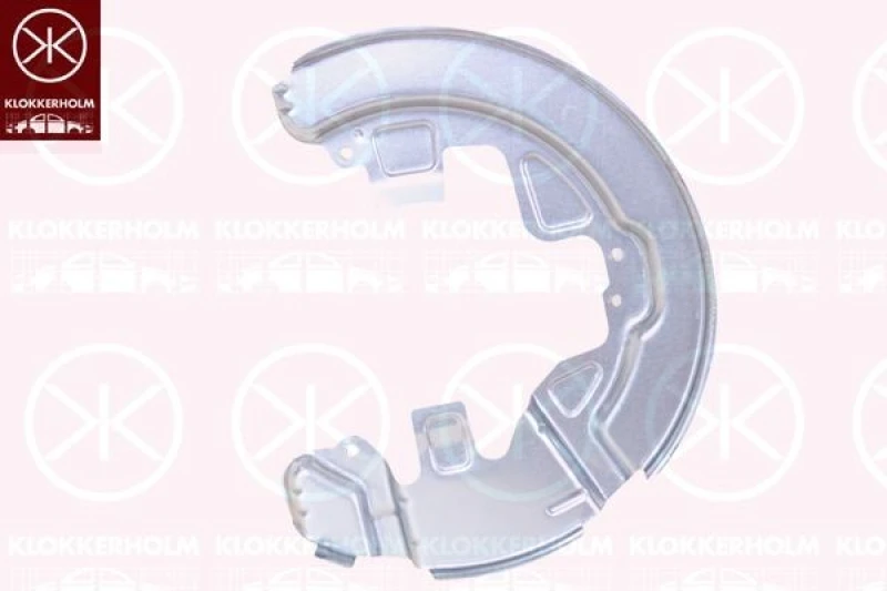 Image of KLOKKERHOLM Brake disc backing plate KLOKKERHOLM 9022377