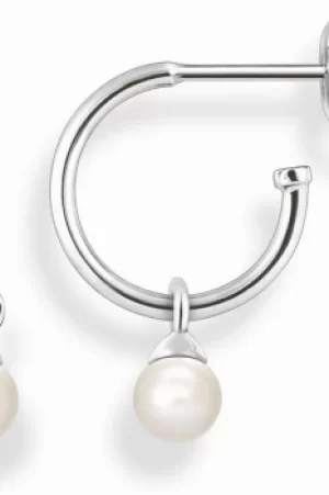 Image of Ladies Thomas Sabo Sterling Silver Hinged Hoop Earrings CR597-082-14