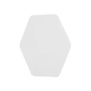 Image of Magnetic Base Wall Lamp, 12W LED 3000K 498lm, 20cm Horizontal Hexagonal, Sand White - Luminosa Lighting
