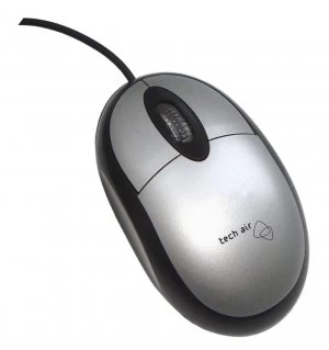 image of Tech Air USB optical mouse silver