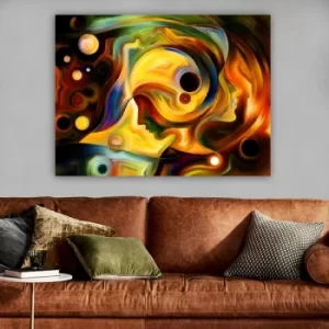 Image of 225930637_70100 Multicolor Decorative Canvas Painting