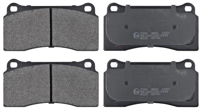 Image of A.B.S. 37441 Brake pad set without integrated wear sensor Brake Pad Set,disc brake (402)