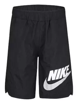 Image of Nike Younger Boys Nsw Woven Hbr Short, Black, Size 5-6 Years