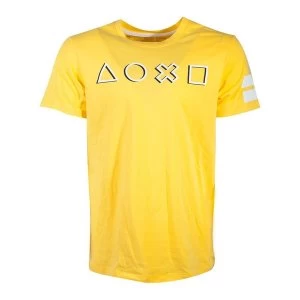 Image of Sony - Icons Mens Large T-Shirt - Yellow