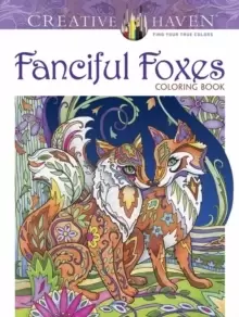 image of Creative Haven Fanciful Foxes Coloring Book