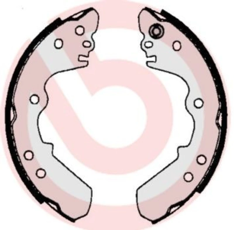 Image of BREMBO Brake Shoe Set BREMBO S 59 512
