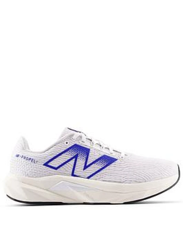 Image of New Balance Mens Running Fuelcell Propel V5 Trainers - White White WITW0 Male 6.5,7,7.5,8,8.5,9,9.5,10,10.5,11,12
