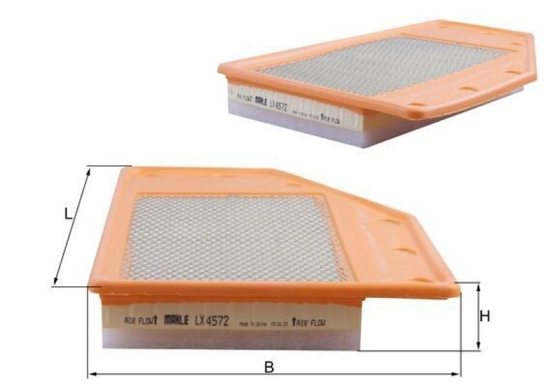 Image of Air filter MAHLE LX 4572