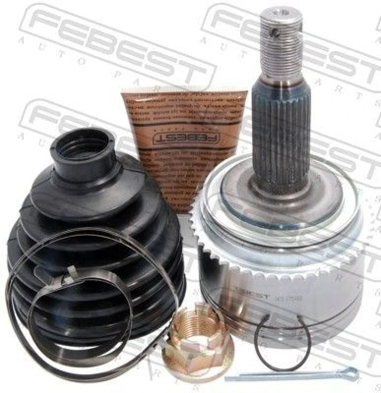 Image of FEBEST 0410-V75A50 Joint, drive shaft Wheel Side, with ABS sensor ring Joint,drive shaft (236)