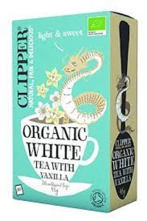 Image of Clipper Organic White Tea with Vanilla 26 bags