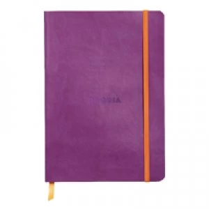 image of Rhodiarama Soft Cover A5 160 Pages Violet Notebook 117410C