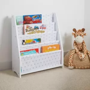 Image of White and Grey Star Bookcase White