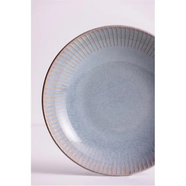 image of Mason Cash Reactive Linear Grey Pasta Bowls x4 Bowls 23cm Grey 80367702123