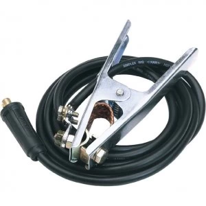 Image of Draper 200A Earth Lead and Clamp with 10/25 Dinse Plug