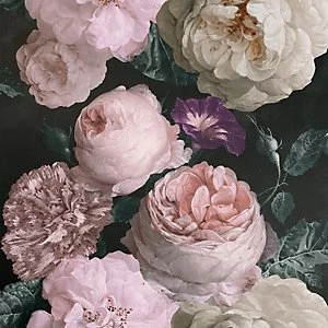 Image of Arthouse Highgrove Floral Charcoal Wallpaper