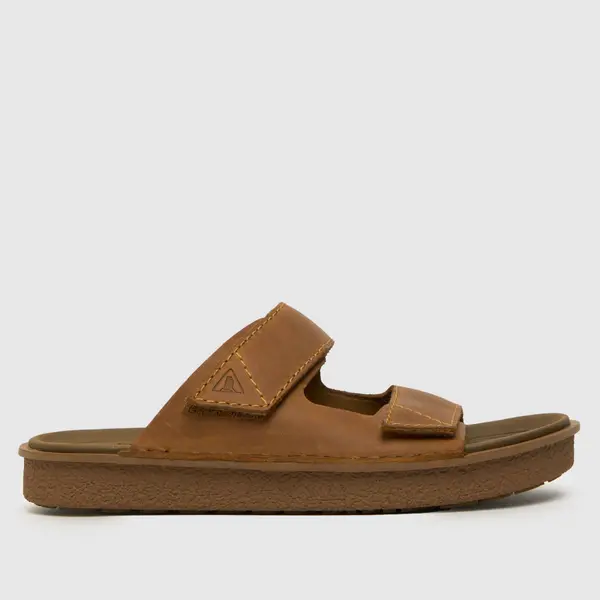 Image of Clarks litton strap sandals in tan Tan UK 10 (EU 44½)