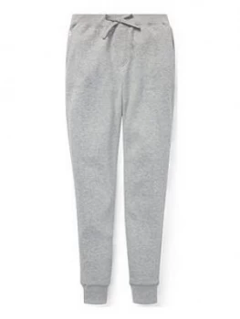 image of Ralph Lauren Girls Classic Slim Leg Cuffed Jogger - Grey, Size Age: 16 Years, XL, Women