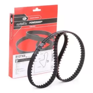 image of GATES Timing Belt 5127XS Cam Belt,Toothed Belt PEUGEOT,CITROEN,MEGA,206 Schragheck (2A/C),206 SW (2E/K),106 II Schragheck (1A_, 1C_)