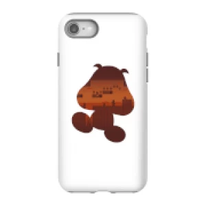 Image of Nintendo Super Mario Goomba Silhouette Phone Case - iPhone 8 - Tough Case - Gloss