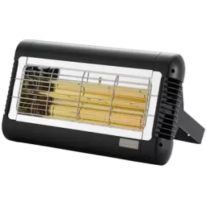 image of Tansun Sorrento 1.5kW Quartz Infra-Red Heater - Black - SOR215IP/BLK