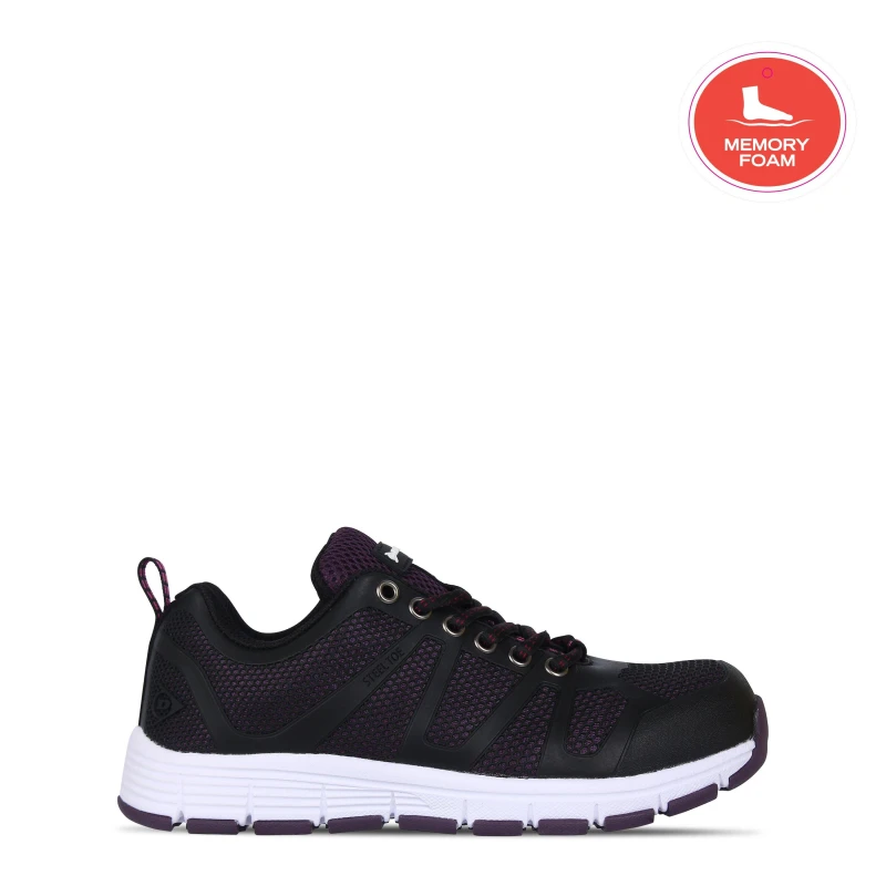 Image of Dunlop Reno Safety Shoes Womens Black female 2.5 (35.5)