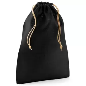 Image of Westford Mill Jute Stuff Bag (L) (Black/Natural)
