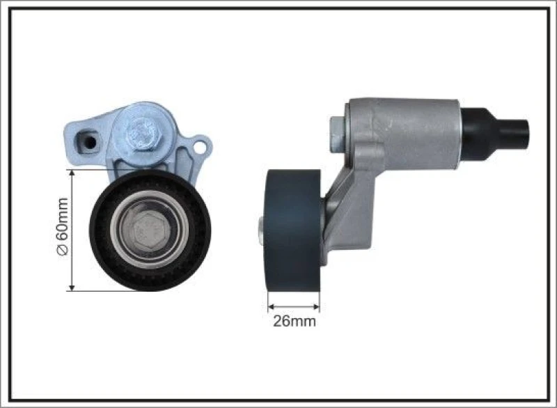 Image of CAFFARO Tensioner Lever, v-ribbed belt CAFFARO 100399SP