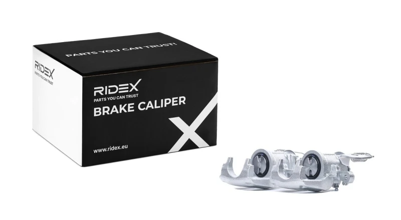 Image of RIDEX 78B1681 Brake caliper Rear Axle, without holder Cast Iron Brake Caliper (78)