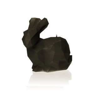 Image of Black Matt Large Rabbit Candle