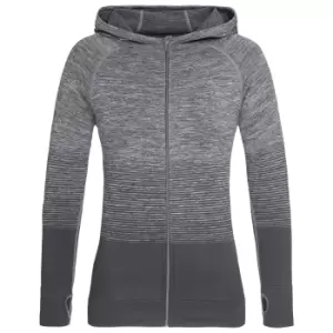 image of Stedman Womens/Ladies Active Seamless Raglan Jacket (L) (Light Grey Transition)