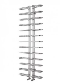 Wickes Ripple Designer Towel Radiator - Chrome 1200 x 500 mm