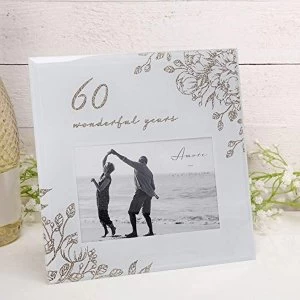 Image of 6" x 4" - Amore By Juliana Gold Floral Frame - 60 Years