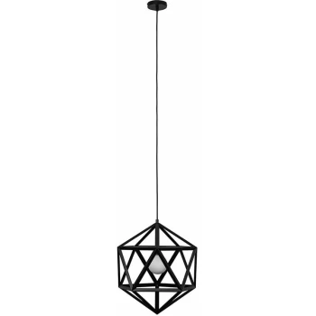 Image of Minisun - Geometric Ceiling Pendant Light - Matt Black