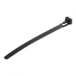 Image of StarTech.com 100 Pack of Resealable Zip Ties - 5 - Black