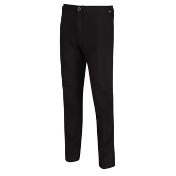 Image of Regatta Fenton Softshell Trousers Long Leg - Black