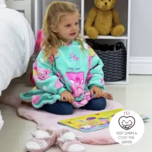 image of Hugzees Peppa Pig Fleece Wearable Blanket - Small