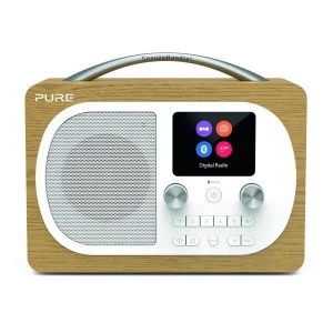 image of H4 Compact DABFM Radio with Bluetooth and Full Colour Screen in Oak