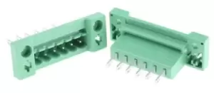 Image of Phoenix Contact 6 Way Non-Fused Terminal Block, 12A, Panel Mount, Solder Eyelet Terminals, 5.08mm, Nylon, 320 V