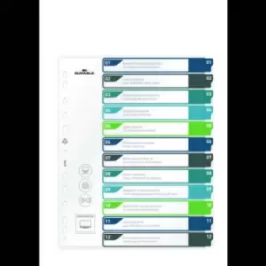 Image of Durable 679627 Index A4+ 1-12 Multicolour 12 dividers 679627
