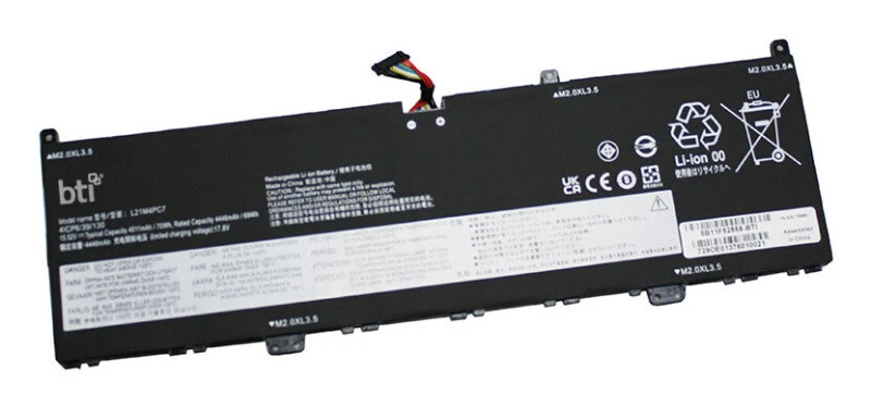 Image of BTI BTI 70Wh 4 cell SB11F52557 compatible battery for Lenovo SLIM 7 PROX 14ARH7 82V2 SLIM 7 PROX 14ARH7 SLIM 7 PROX 14IAH7 82V1 SLIM 7 PROX 14IAH7 5B1