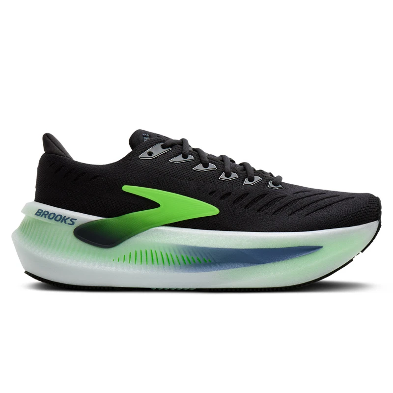 Image of Brooks Brooks Glycerin Max 2 Mens Phantom/White/Green Gecko - Black / 8.5 / Standard